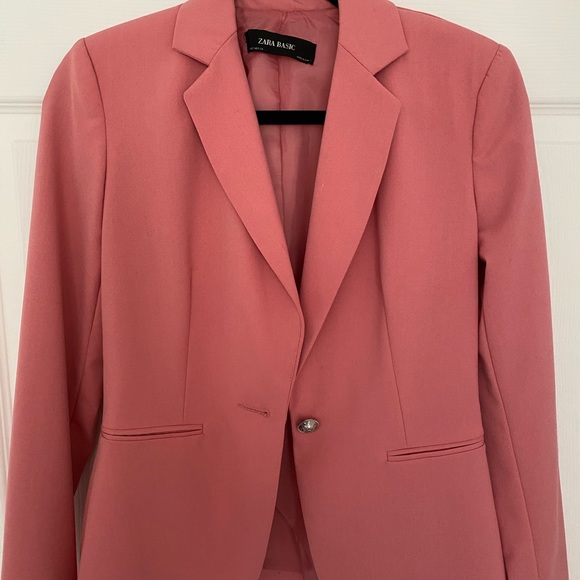 Zara Jackets & Coats Zara Pink Blazer Poshmark